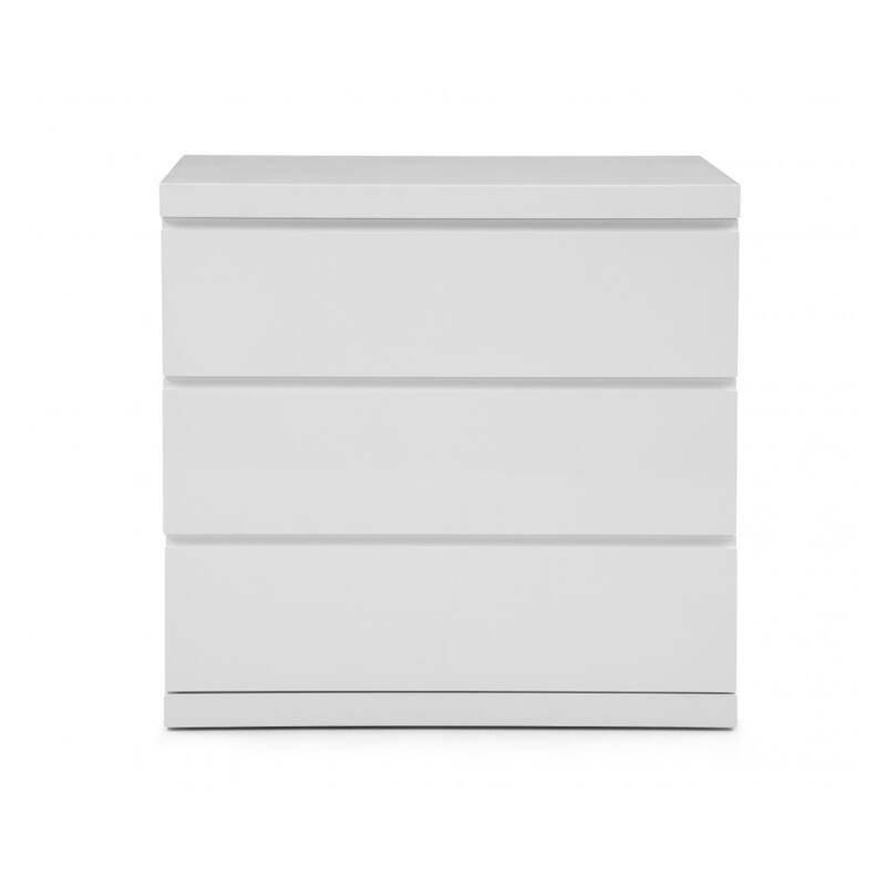 Tuscan Treats Dresser - High Gloss White - 30"W x 18"D x 48"H - Modern Bedroom Storage