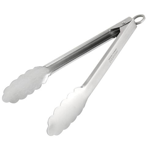 Stainless Steel Easy-Lock Tongs - Two Pieces