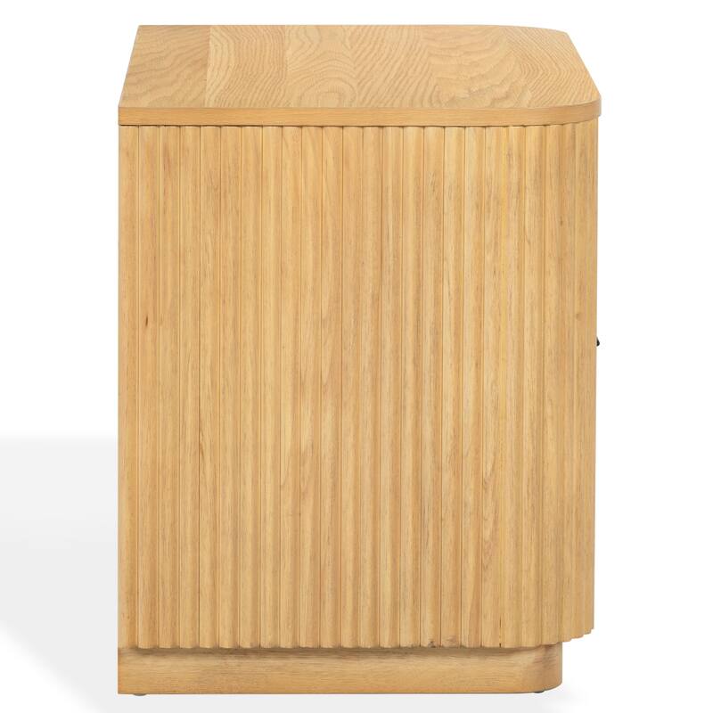 SAFAVIEH Couture Barrymore Reeded Wood 2-Drawer Nightstand