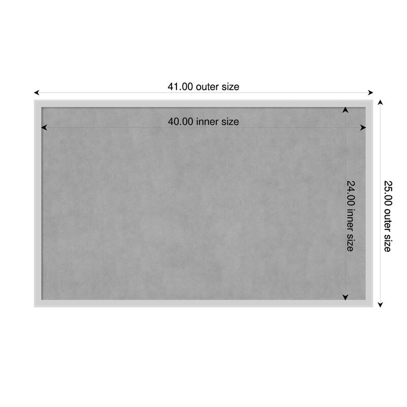 Amanti Art Incline Black Framed - 41 x 25 in - Incline Silver