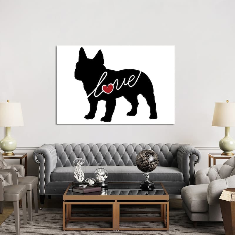 iCanvas "French Bulldog" by Traci Anderson Canvas Print