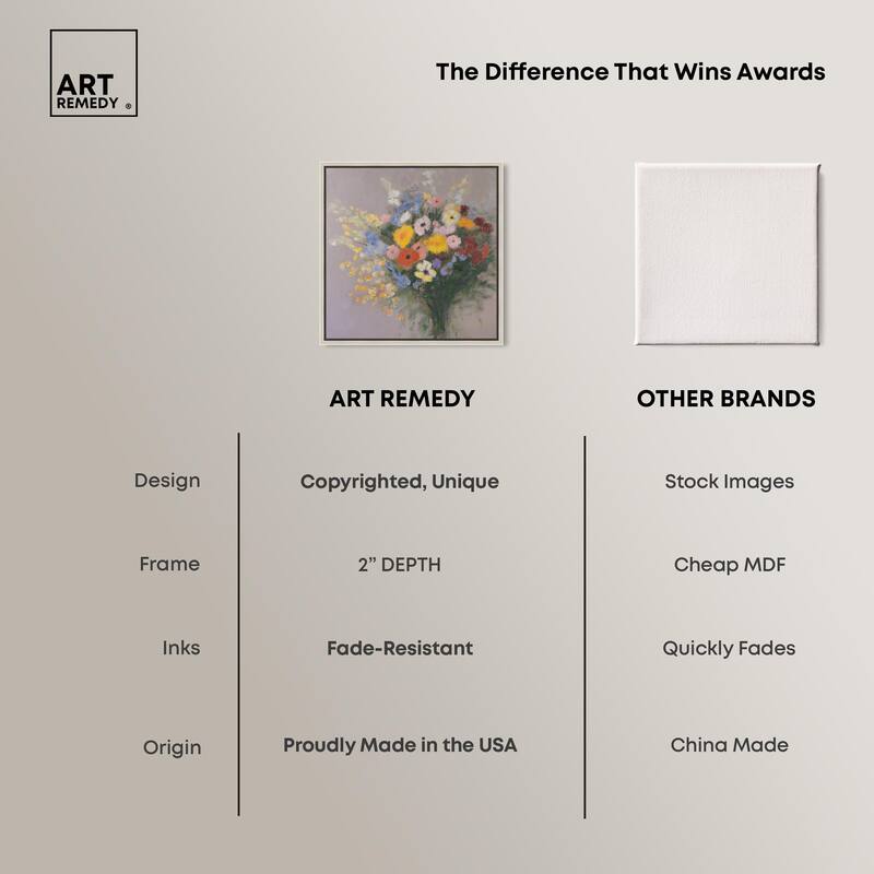 Meadow Flowers Canvas by Art Remedy