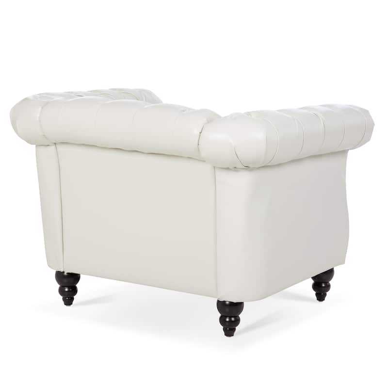 1 Seater Sofa For Living Room,Soft PU leather fabric, easy to clean
