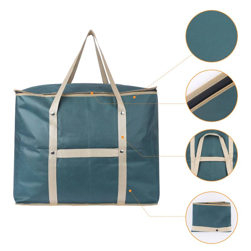 1 Pack Clothes Storage, Foldable Storage Bags, Moving Bags for Organizing Clothing, Closet Organizers and Storage with Handles