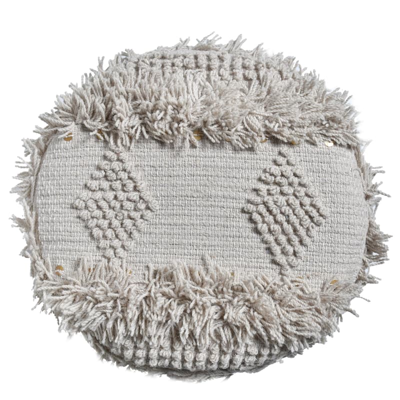 Roja Handcrafted Boho Fabric Stool by Christopher Knight Home