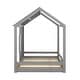 preview thumbnail 17 of 34, Modern Twin Pine House Bed with Roof, Window, Sturdy Construction