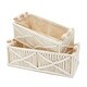 preview thumbnail 7 of 7, Macrame Basket Storage for Bohemian Style Home Decor and Nursery (2 Sizes, White, 2 Pack)