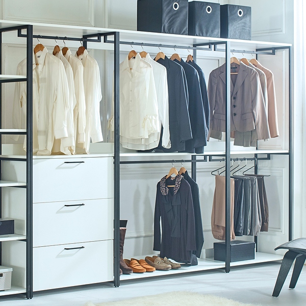 Clothes rack for deals walk in closet