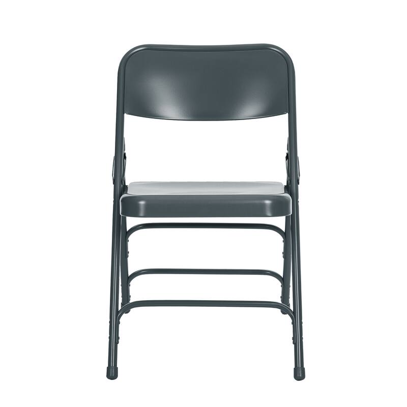 Hampden Furnishings Bernadine Collection All Metal Triple Brace Folding Chair, Pack of 4