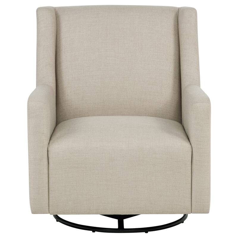 Sorrel Fabric Upholstered Swivel Glider Arm Chair Latte - 30.25" x 35.5" x 34"