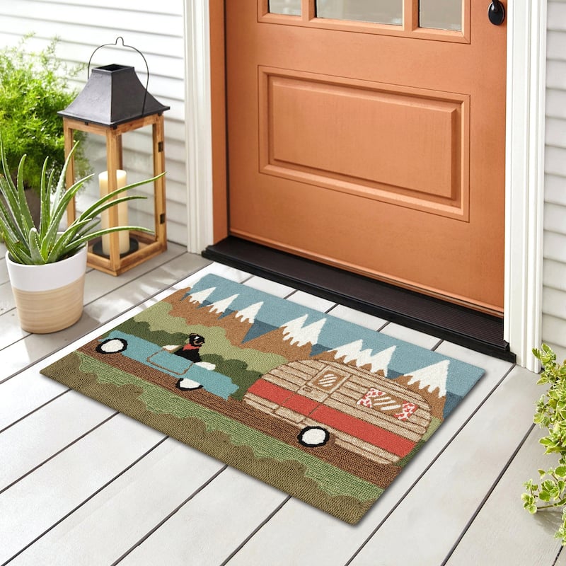 Liora Manne Frontporch Camping Dog Indoor/Outdoor Rug - 2' x 3'