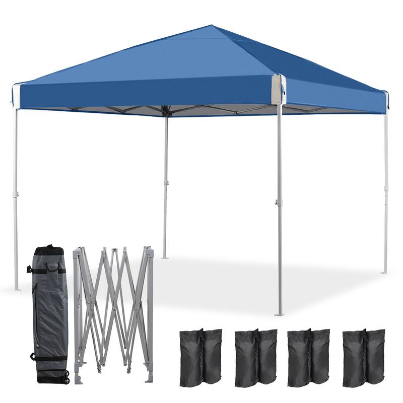 Aoodor 12'x12' Pop Up Canopy Tent with Roller Bag, Portable Instant Shade Canopy