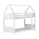 preview thumbnail 56 of 58, Rubber Wood Bunk Bed with Safety GuardrailsTwin Over Twin