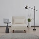 preview thumbnail 144 of 150, Tustin Upholstered Convertible Lounge/ Sleeper Chair Linen Ivory White - Chair