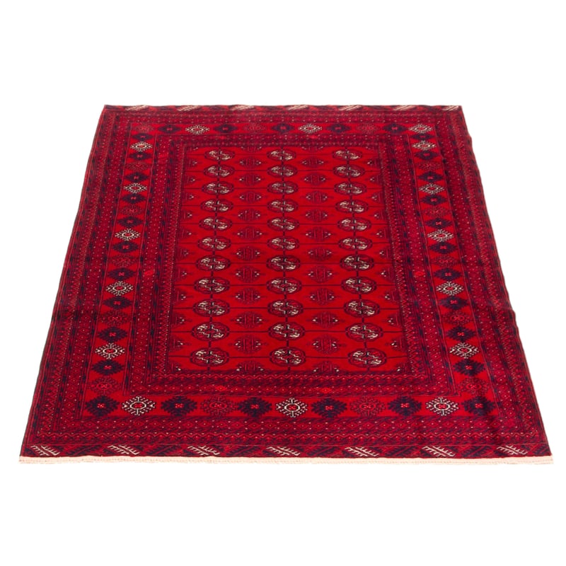 Teimani Red Rug 4'2" x 5'10" - 4'2 x 5'10