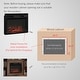 preview thumbnail 7 of 7, HOMCOM 23" Electric Fireplace Insert for Wooden Cabinet with Realistic Log Flames, Adjustable Brightness, 1400W, Black