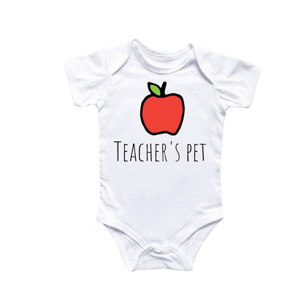 Teacher's Pet - Baby Boy Girl Clothes Infant Bodysuit Funny Cute Newborn 2