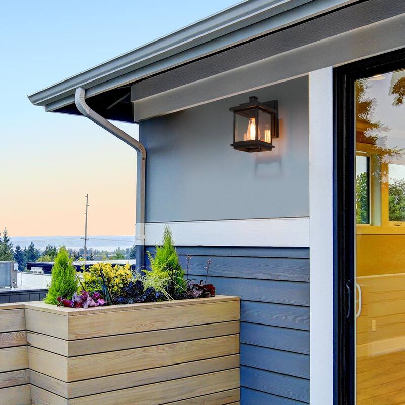 Hawke's Bay 1light Outdoor Wall Sconce Black Porch Light by Havenside