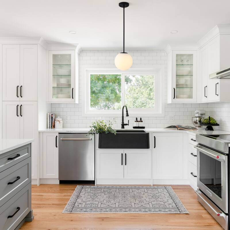 1-Light Globe Pendant Lighting Fixture for Kitchen Island