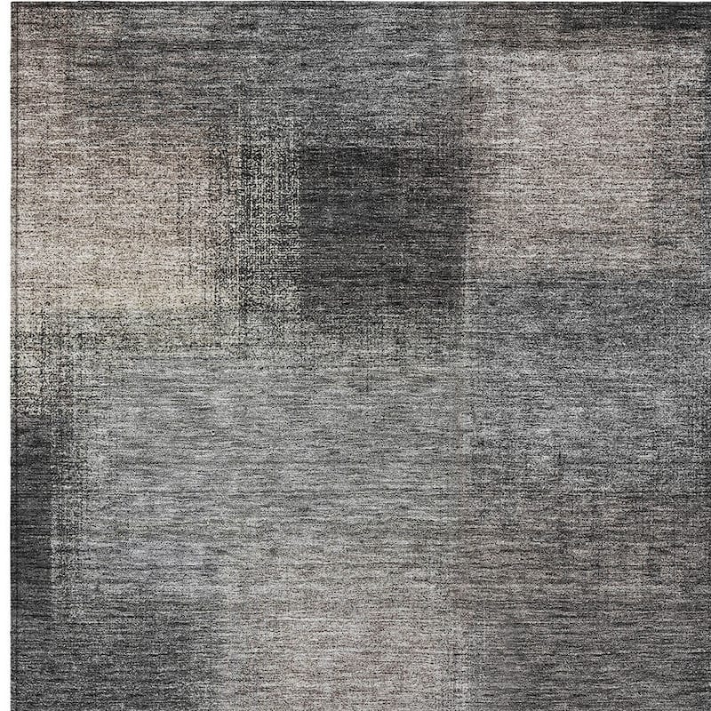 HomeRoots Abstract Transitional Rectangle Outdoor Rug