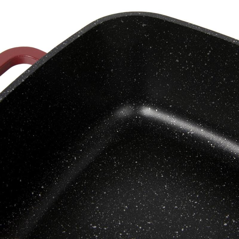 Curtis Stone 5.3-Quart Dura-Pan+ Square Chef Sauté Pan