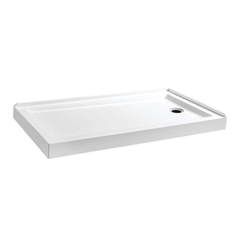 Kingston Brass VTSB60324R Aruba 59-5/8" x 31-7/8" Rectangular Shower - Glossy White