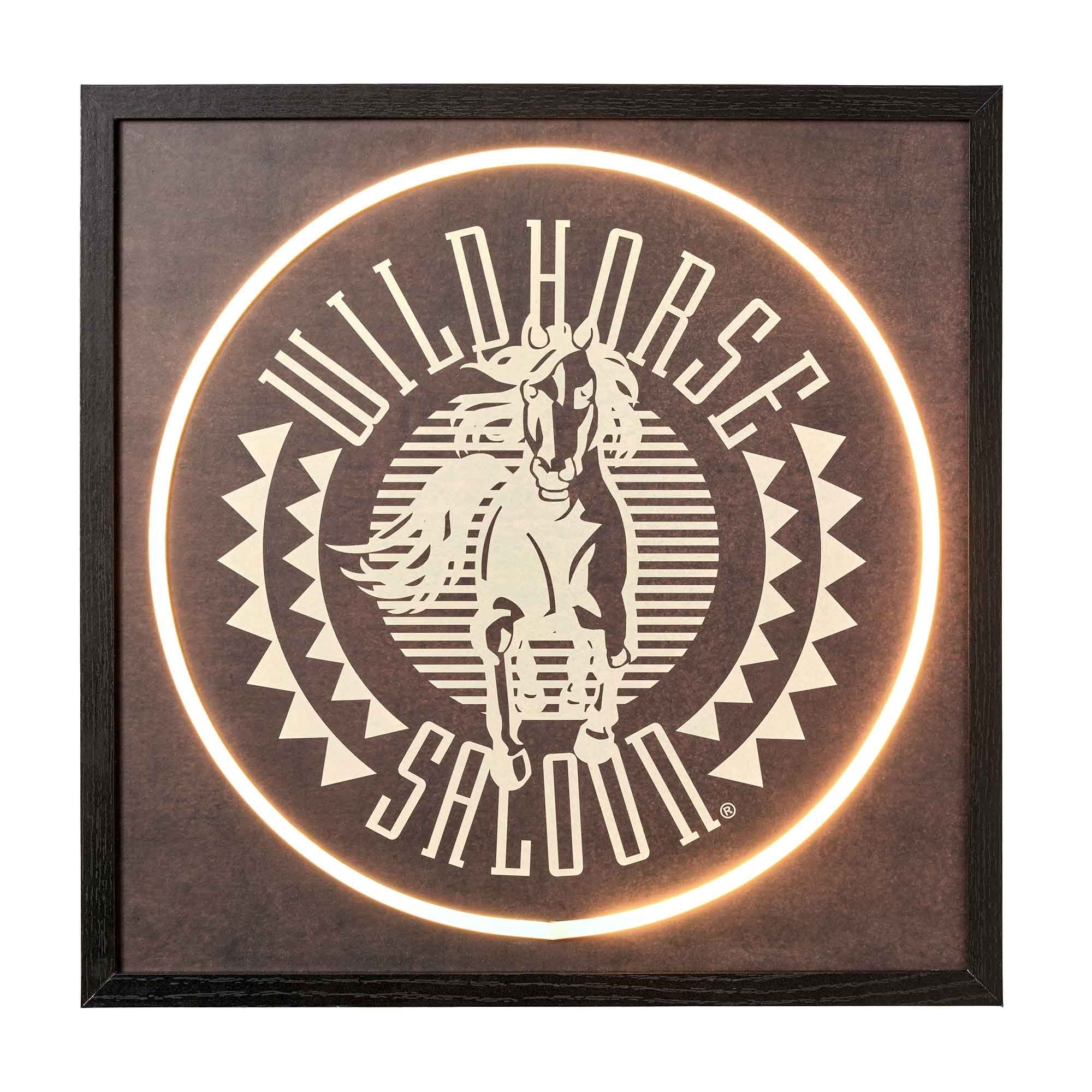 American Art Decor Grand Ole Opry Wild Horse Saloon Framed LED Neon Sign - 16" x 16" - 16" x 16"