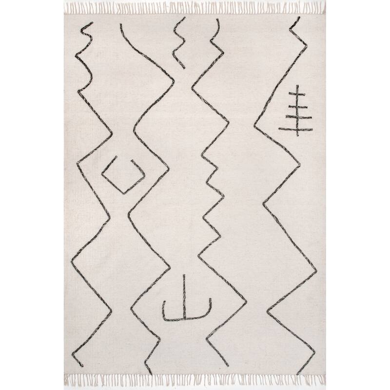 Nuloom Moira Tribal Flatweave Tassel Area Rug