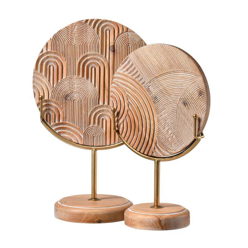 Elk Home Lambert Natural Wood 9.5 Inch Wide Decorative Object