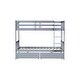 preview thumbnail 11 of 58, 2 in 1 Rubber Wood Bunk Bed with 2 Drawers,Twin Over Twin Kids Bed for Home