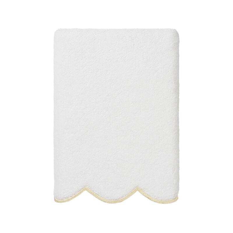 Authentic Hotel and Spa 100% Turkish Cotton ADORNIA Scallop Towel Set