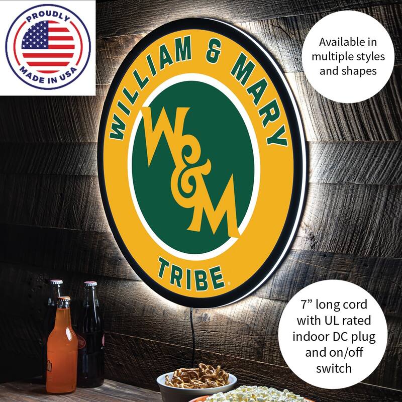 William & Mary LED Lighted Sign