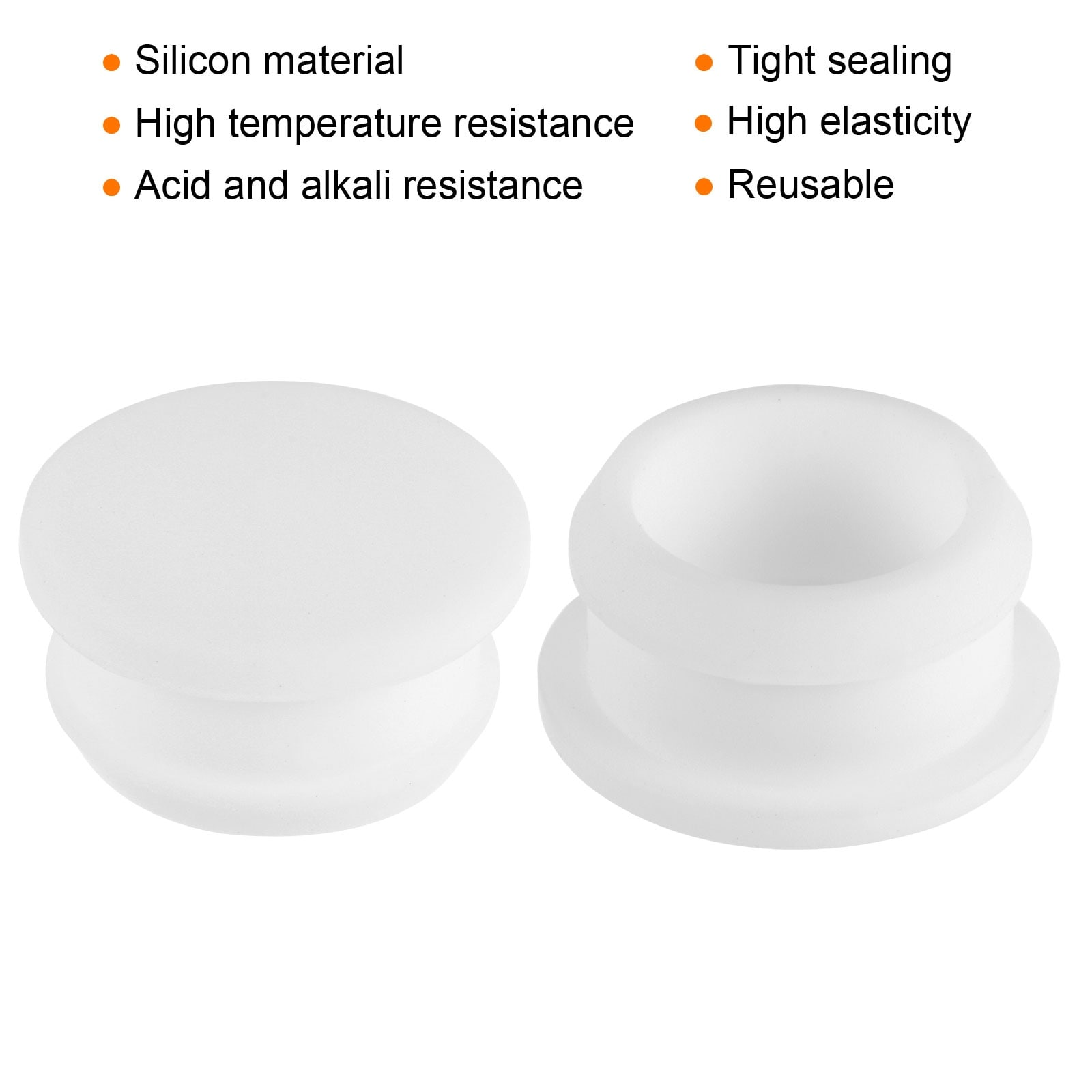 Silicone Snap in Locking Hole Plugs Rubber Panel Seal Cover Flush Type Panel