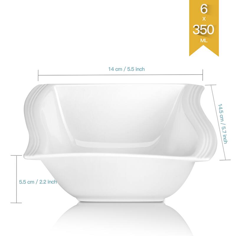 MALACASA Flora Cereal Bowl (Set of 6)