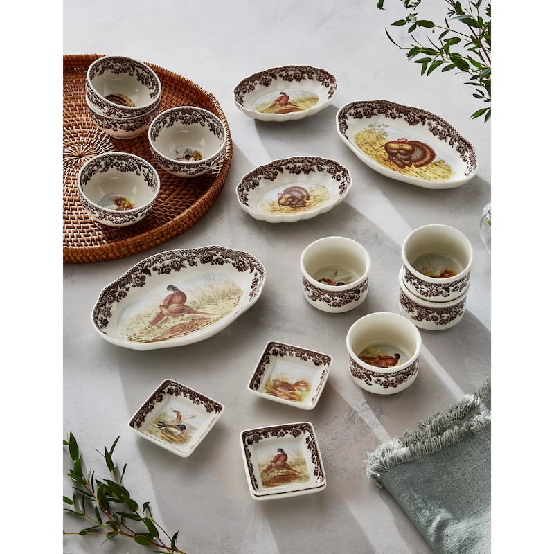 Spode Woodland Pickle Side Dish - 8.5 Inch