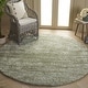 preview thumbnail 9 of 78, SAFAVIEH Tahoe Shag Yaprak Abstract 1.2-inch Thick Rug 3' Round - Sage/Ivory - Round