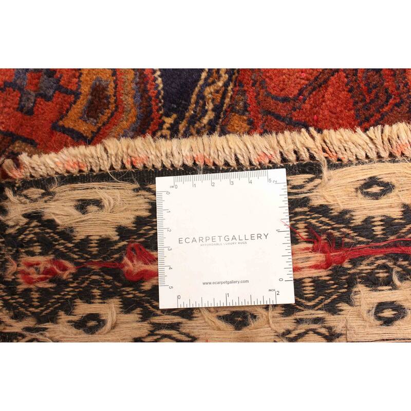 ECARPETGALLERY Hand-knotted Teimani Red Wool Rug - 3'3 x 4'11