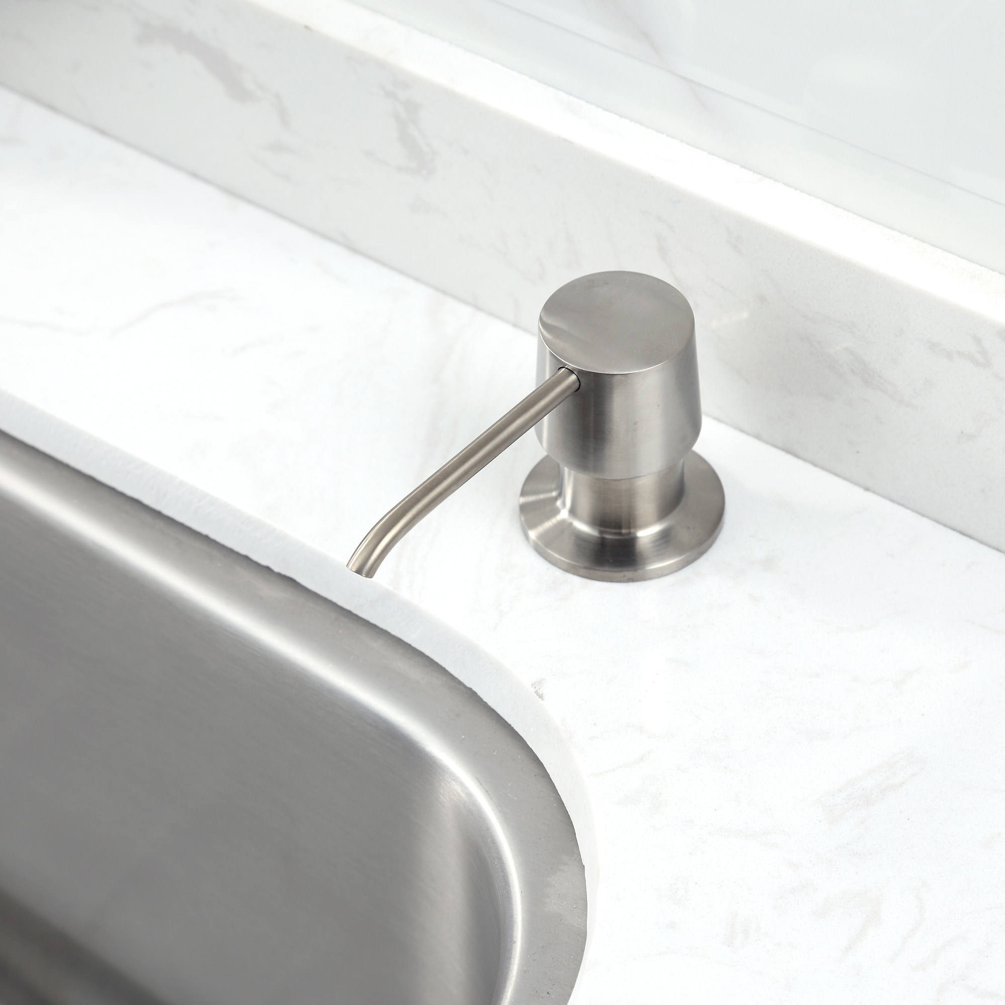 Luxier SC04-T Countertop Deck-Mount Metal Soap and Lotion Dispenser