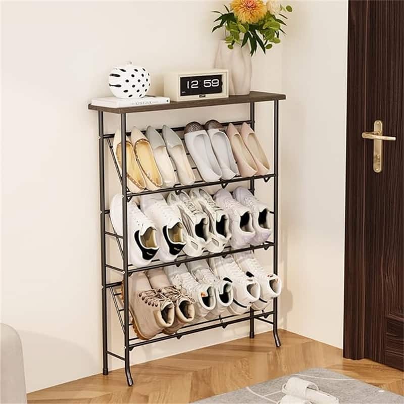 Shoe Rack Storage - 7.87"D x 27.36"W x 35"H