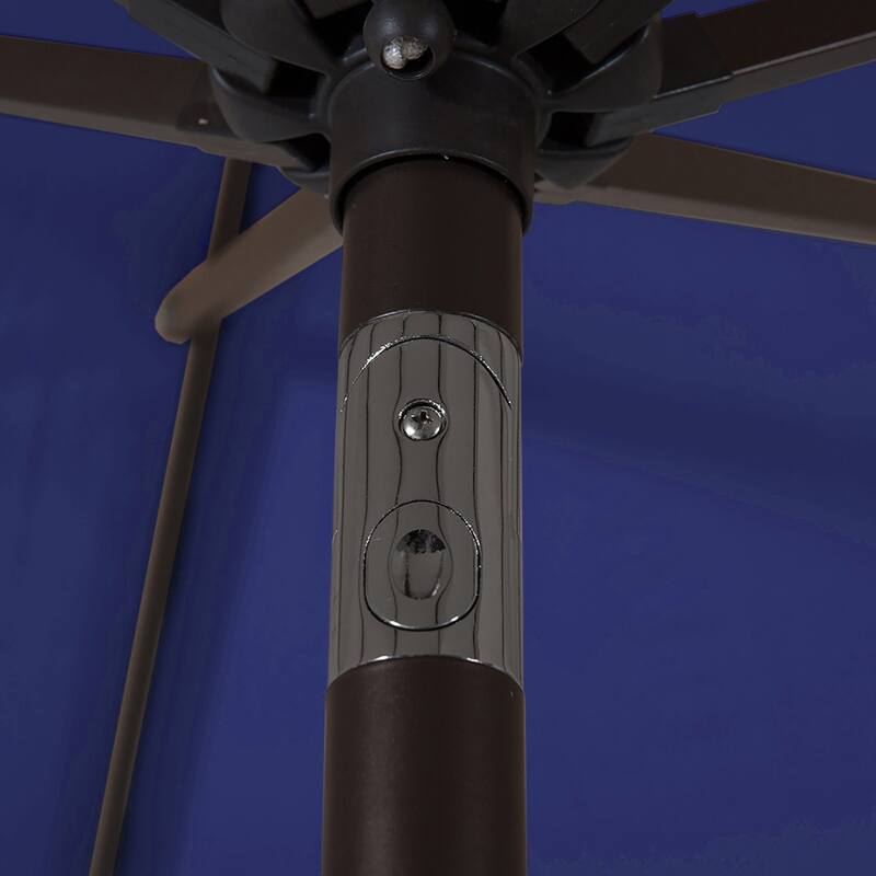 Brock 9-Foot Market Patio Umbrella with Concrete Base Weight Stand Included