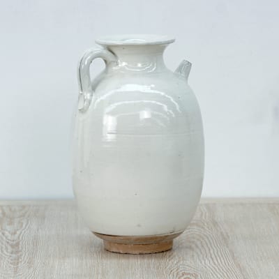 Artissance 12" Off White Ceramic Pitcher Unglazed Base