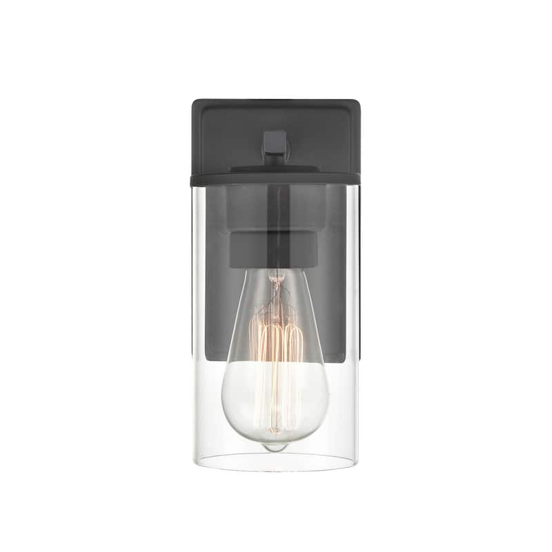 Millennium Lighting Verlana 1-Light Wall Sconce in Multiple Finishes with a Clear Glass Shade - Matte Black