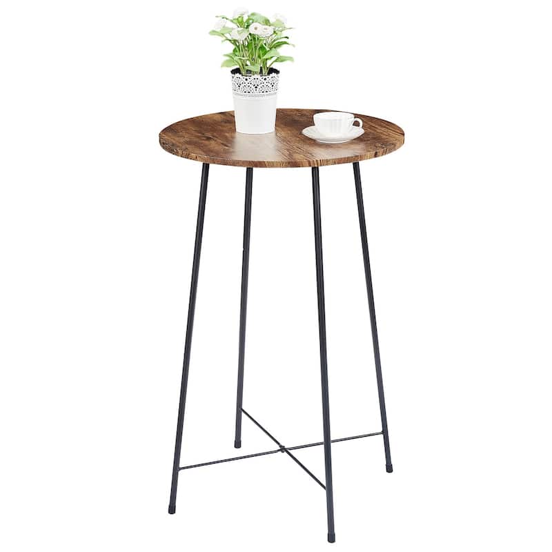 Taomika, Bistro Pub Table Round Dining Table-Brown/Black/Coffee/Maple Color-Four Colors