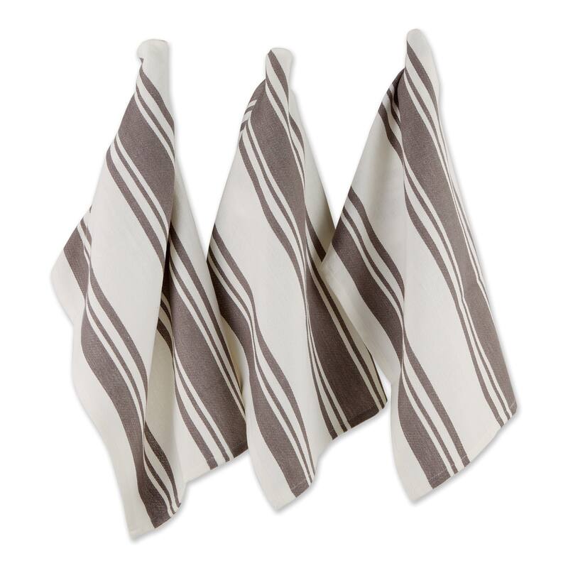 DII Vintage Red Chef Stripe Dishtowel (Set of 3)