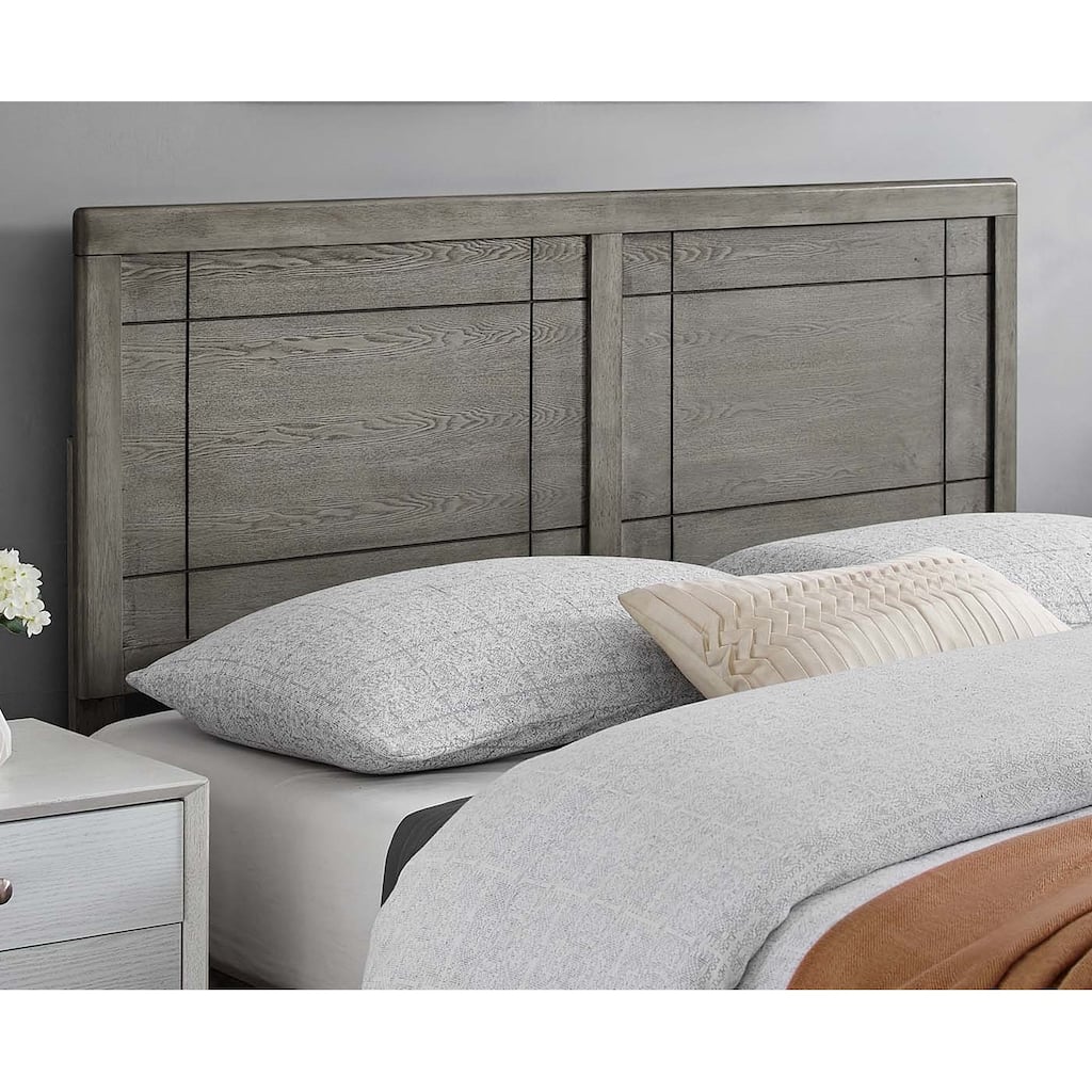 Viola Country Style King Size Grey Wooden Headboard