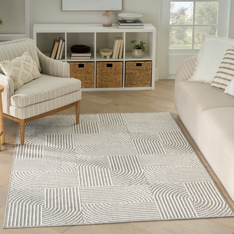 Nourison Textured Home Indoor only Geometric Area Rug