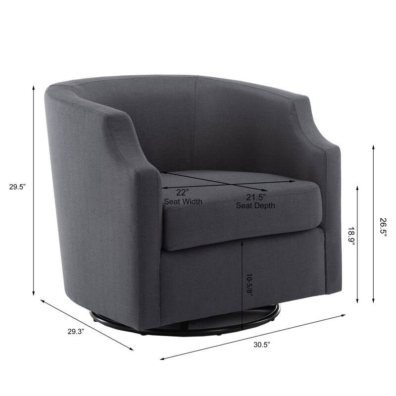 Swivel Glider Barrel Chair