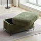 preview thumbnail 26 of 34, 30.3" Fabric Storage Ottoman，Upholstered Footrest with Adjustable Cover and Metal Legs