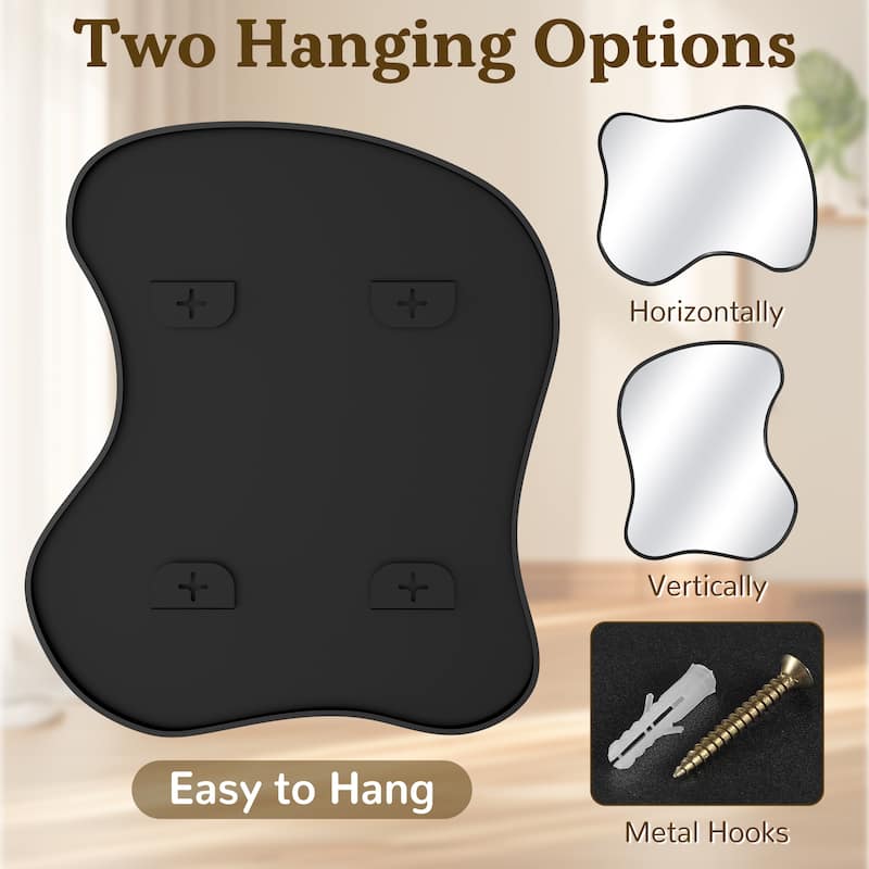 Artistic Aluminum Alloy Framed Decorative Wall Mirror