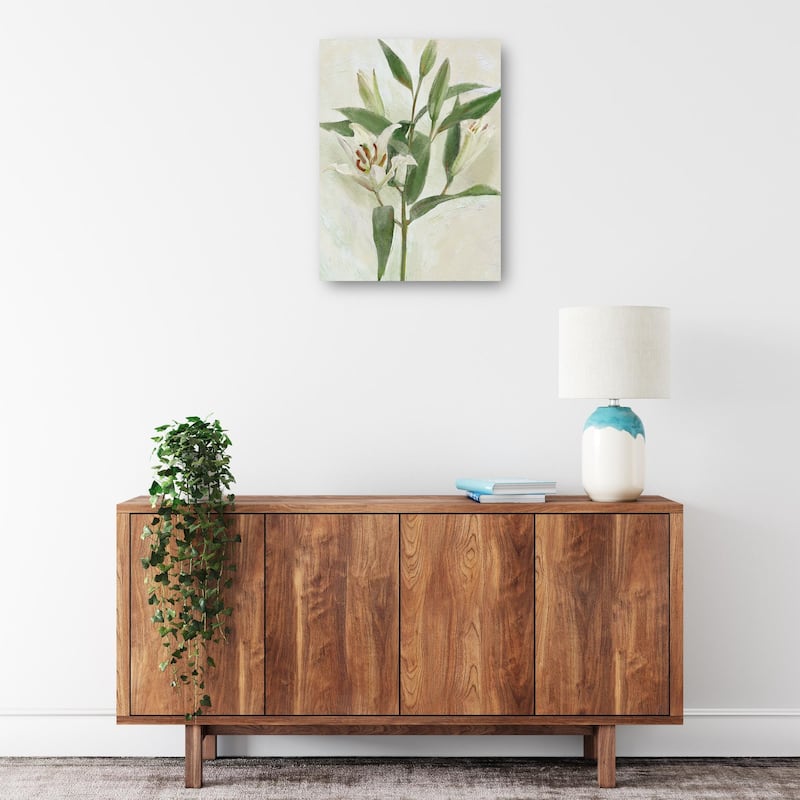 Lys Blancs I By Studio Arts Canvas Art Print